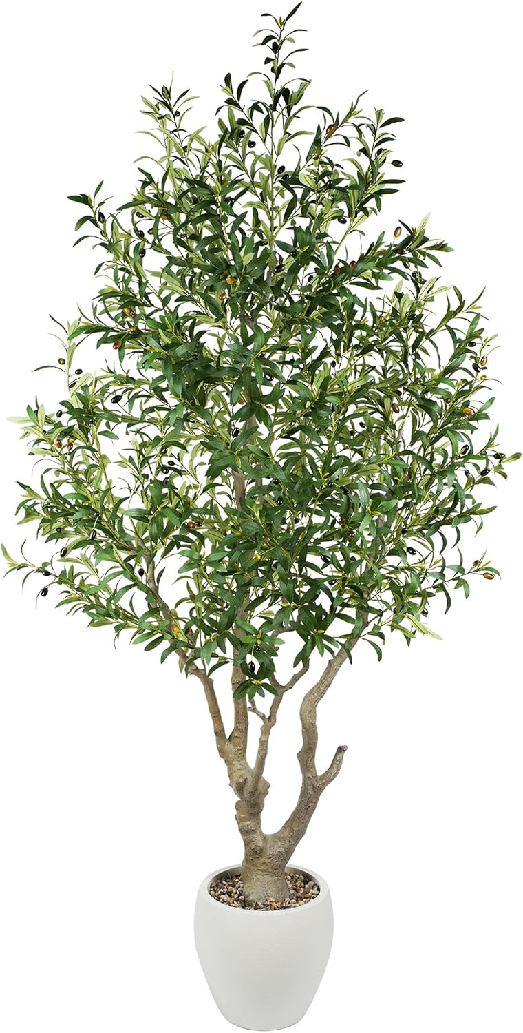 Naturalistic Faux Olive Tree