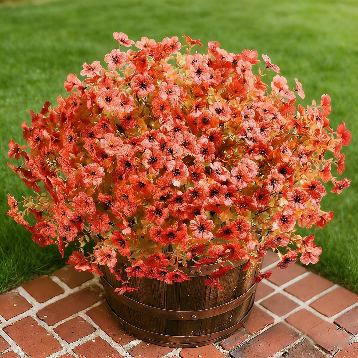 Artificial Outdoor Flowers - 12 Bundles, UV Resistant - Image 13