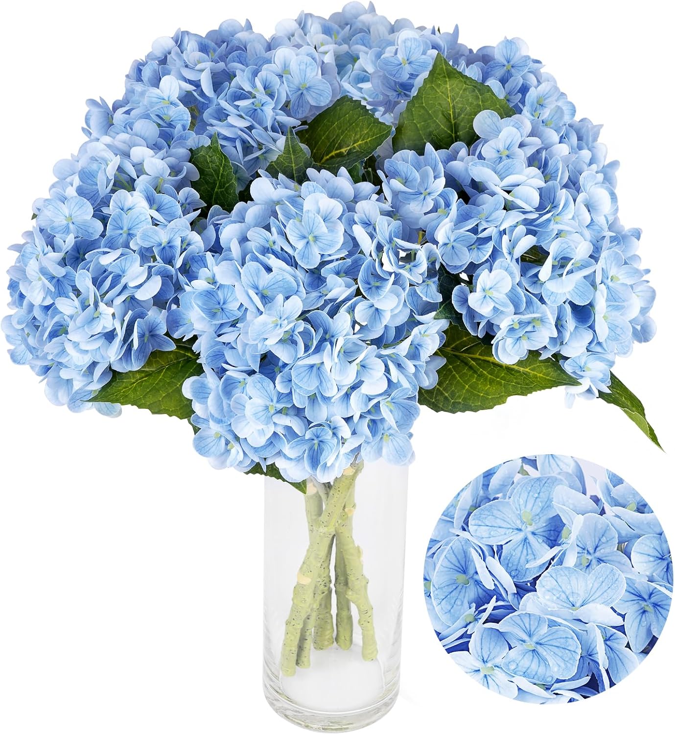 Blue Artificial Hydrangea Stems